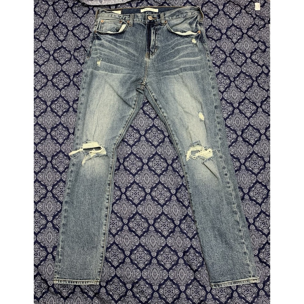PacSun Slim Taper Jeans Men's 31x32 Light Wash Stretch Denim